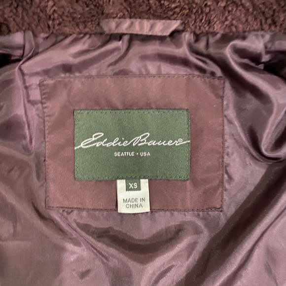 Eddie Bauer Women’s Goose Down Maroon Vest XS - Picture 4 of 7